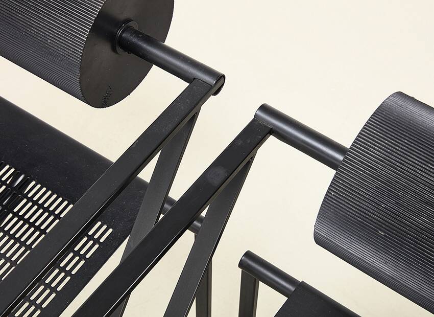 Ensemble de 6 chaises Seconda 602 de Mario Botta pour Alias Italie 1982