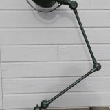 JIELDE 2-arm green lamp, 1960s square foot