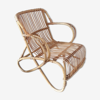 Rattan armchair