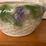 Antique ceramic fruit basket