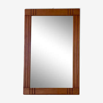 Art deco beech mirror