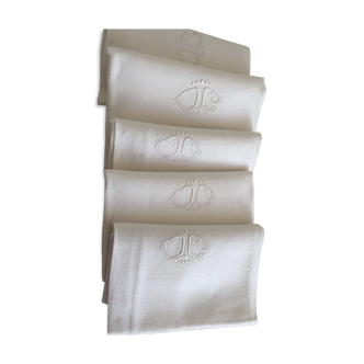 Lot de serviette monogramees