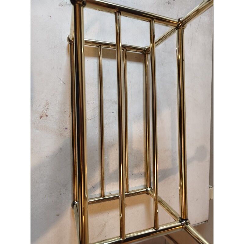 1900 shop shelf in bronze and brass