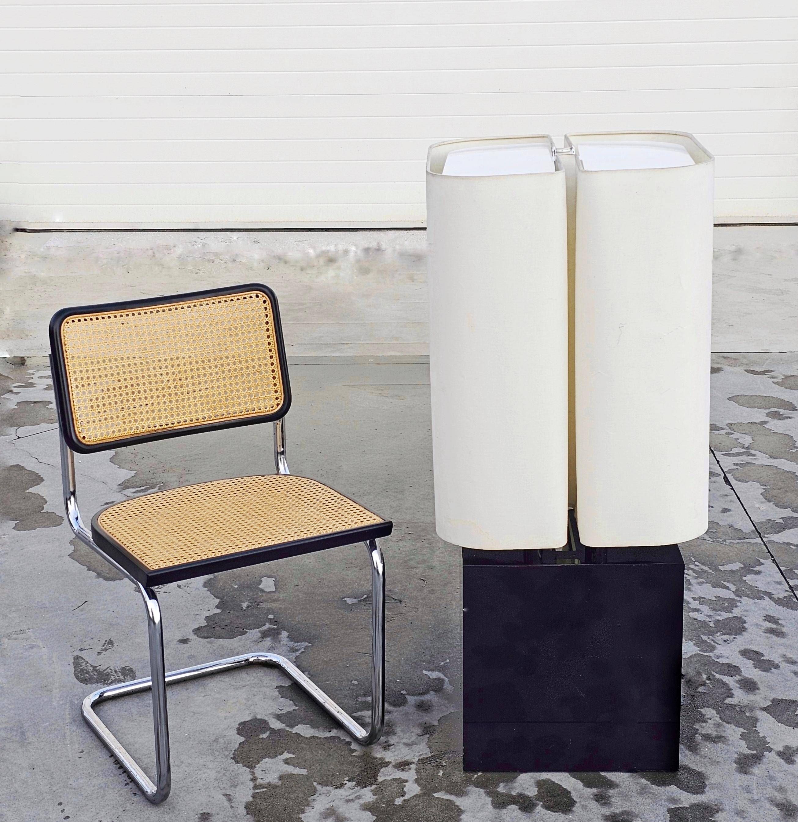 Postmodern floor lamp BRASILIA Michel Boyer Glass Light 1974