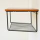 Vintage Floating Wall Shelf, Teak String Rack 60's Design