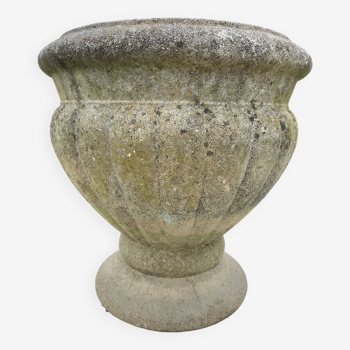 Coupe Médicis vase Pierre reconstitué semi antique french garden vase jardin à la Francaise