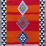 Moroccan berber carpet beni ouarain color 215x150 cm