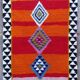 Moroccan berber carpet beni ouarain color 215x150 cm