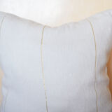 Oreiller pompon marocain blanc 48x48cm