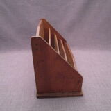 Antique oak letter holder