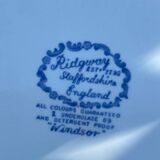 Ridgeway 12-piece dessert plate set – Windsor pattern – earthenware