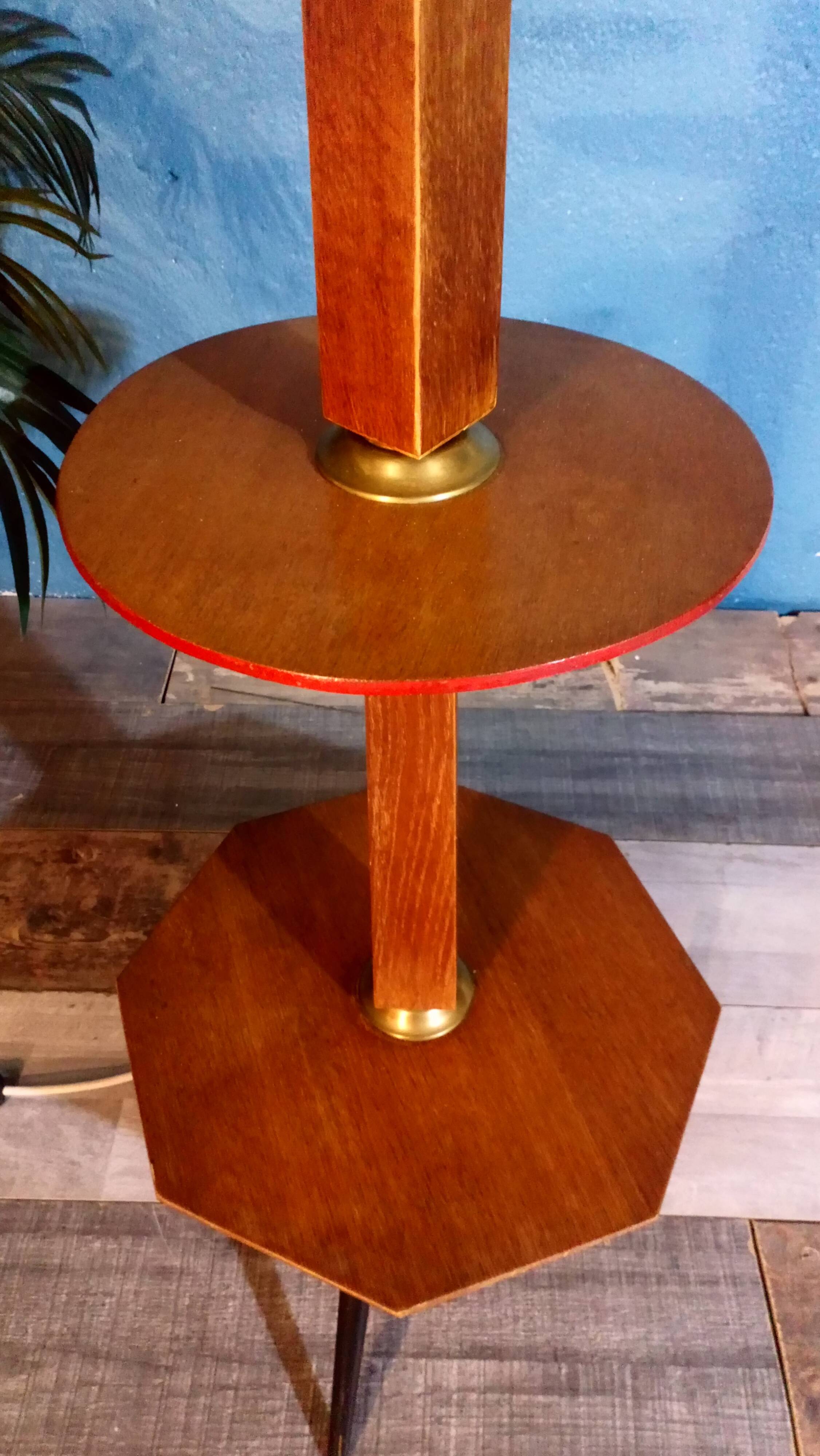 1950s double tier floor lamp
