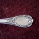 Old ladle silver metal monogram