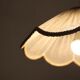 Suspension in a solid floral shape Françoise "classic beige"