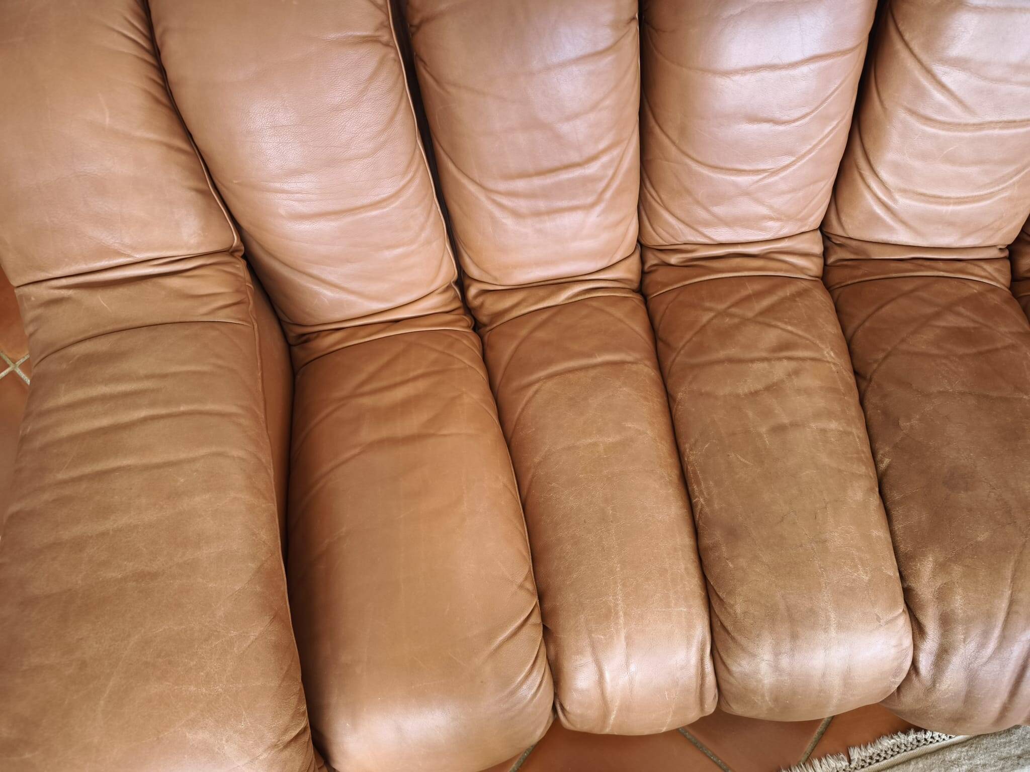 De Sede 14-piece leather sofa