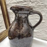 Pichet grès.de Puisaye vernissé brun