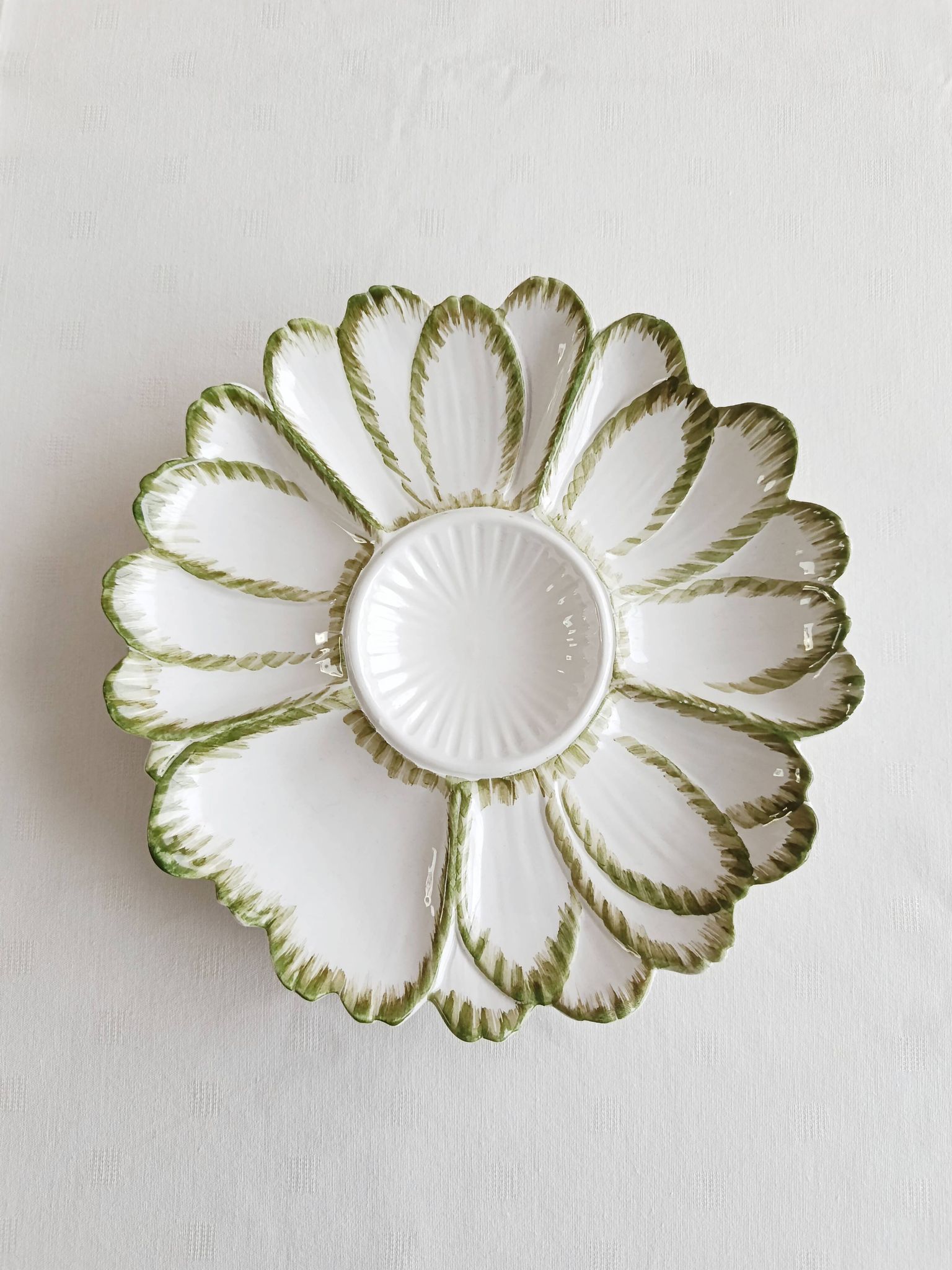 Assiette à artichaut en céramique italienne