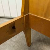 Pair of 1960 Scandinavian twin beds in solid beech