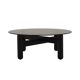 Italian smoked glass coffee table, 1990s