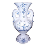 Grand vase Moustier signé