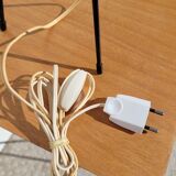 Tripod lamp and rattan from the 1950s.