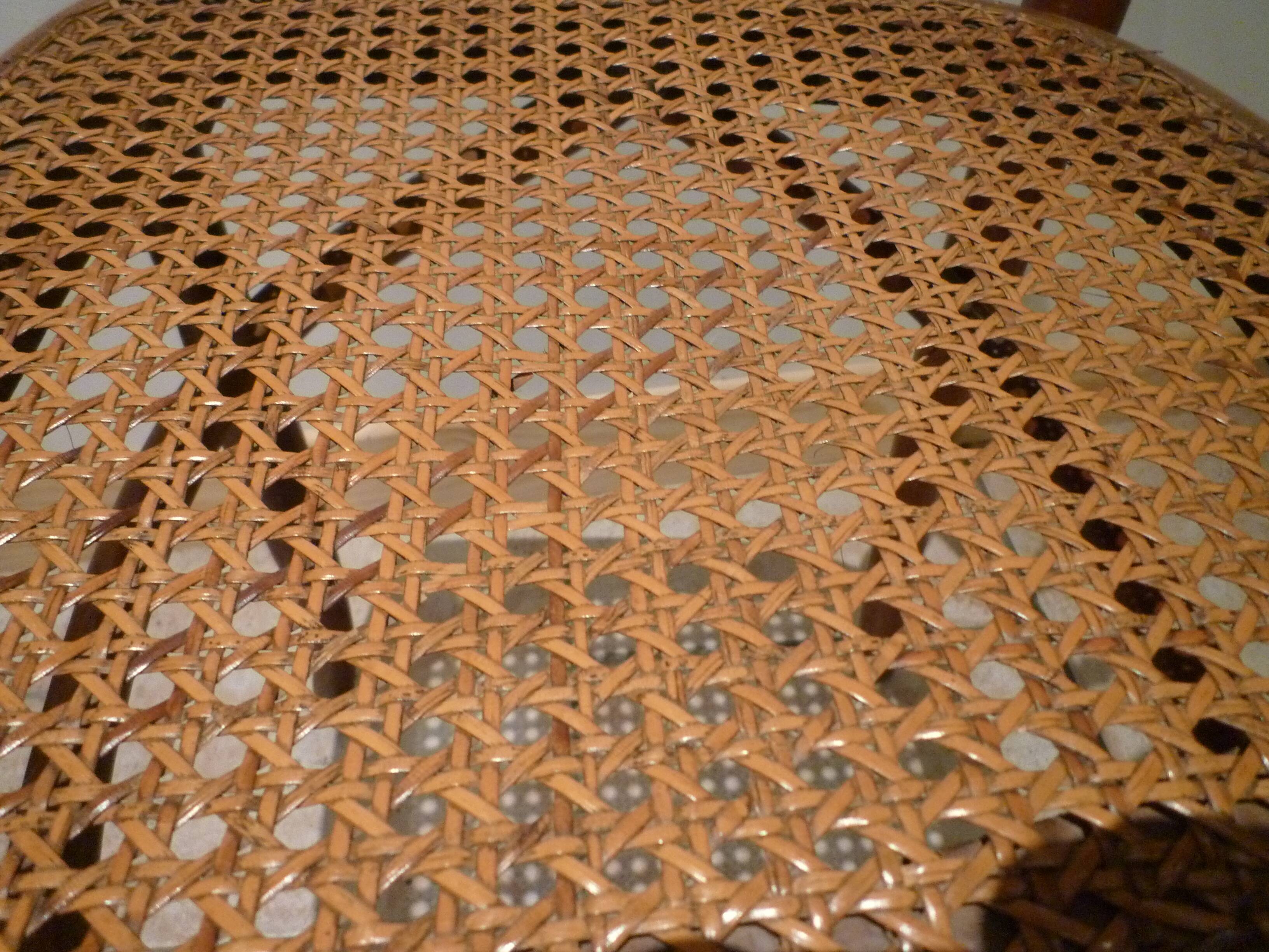 Set of six bistro chairs