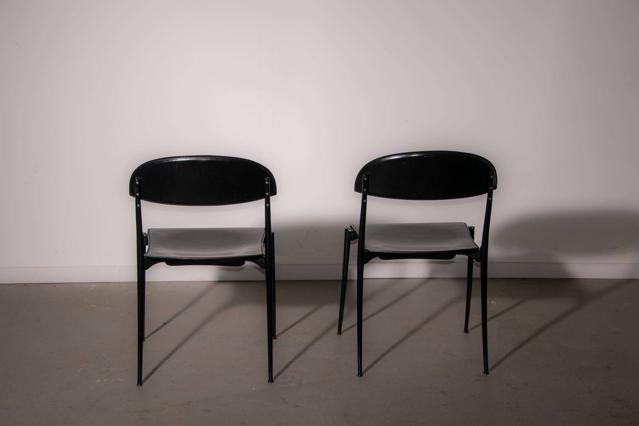 Coro dining chairs by Luigi Origlia, 1980 by Origlia Italy