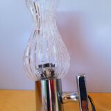 Chrome metal wall light 1970