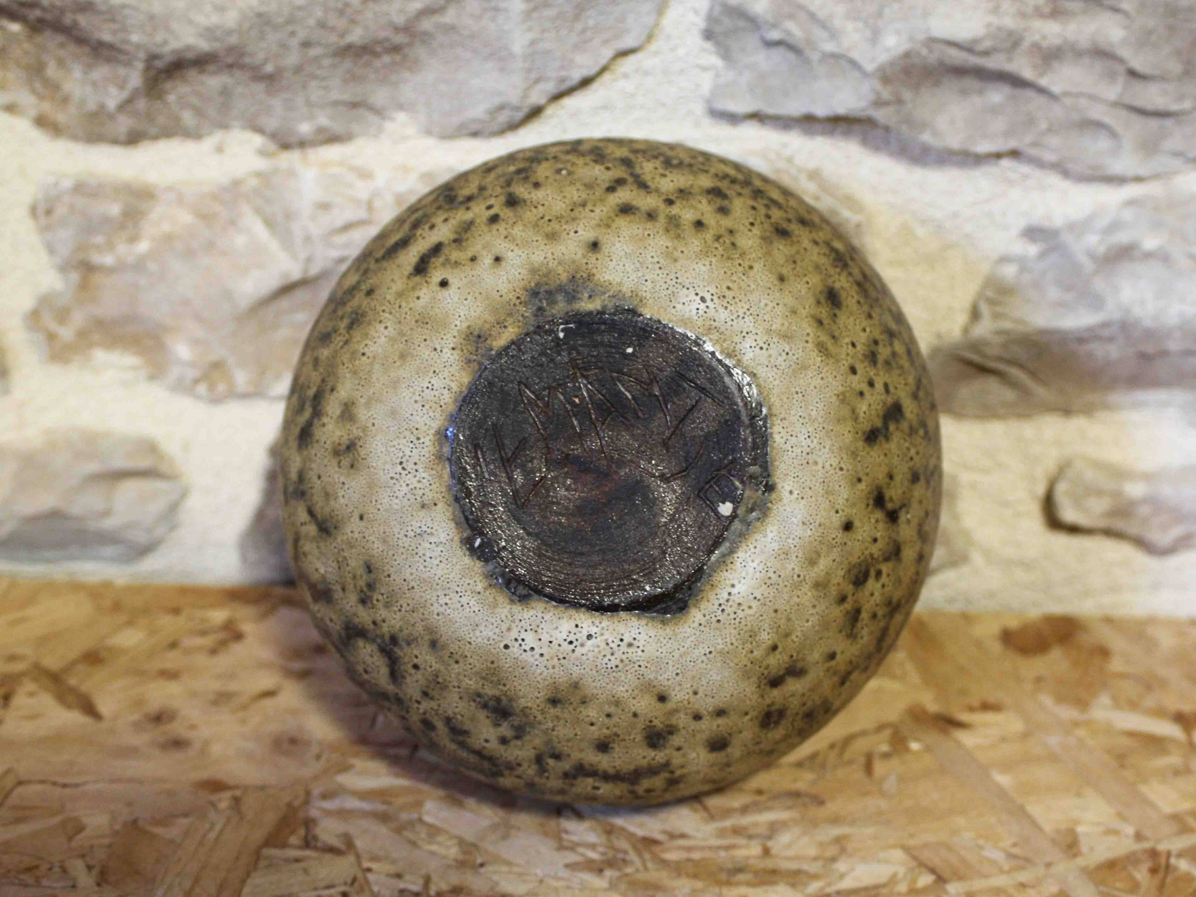 1970s ceramic ball vase