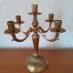 5-light bronze or gilded brass candlestick