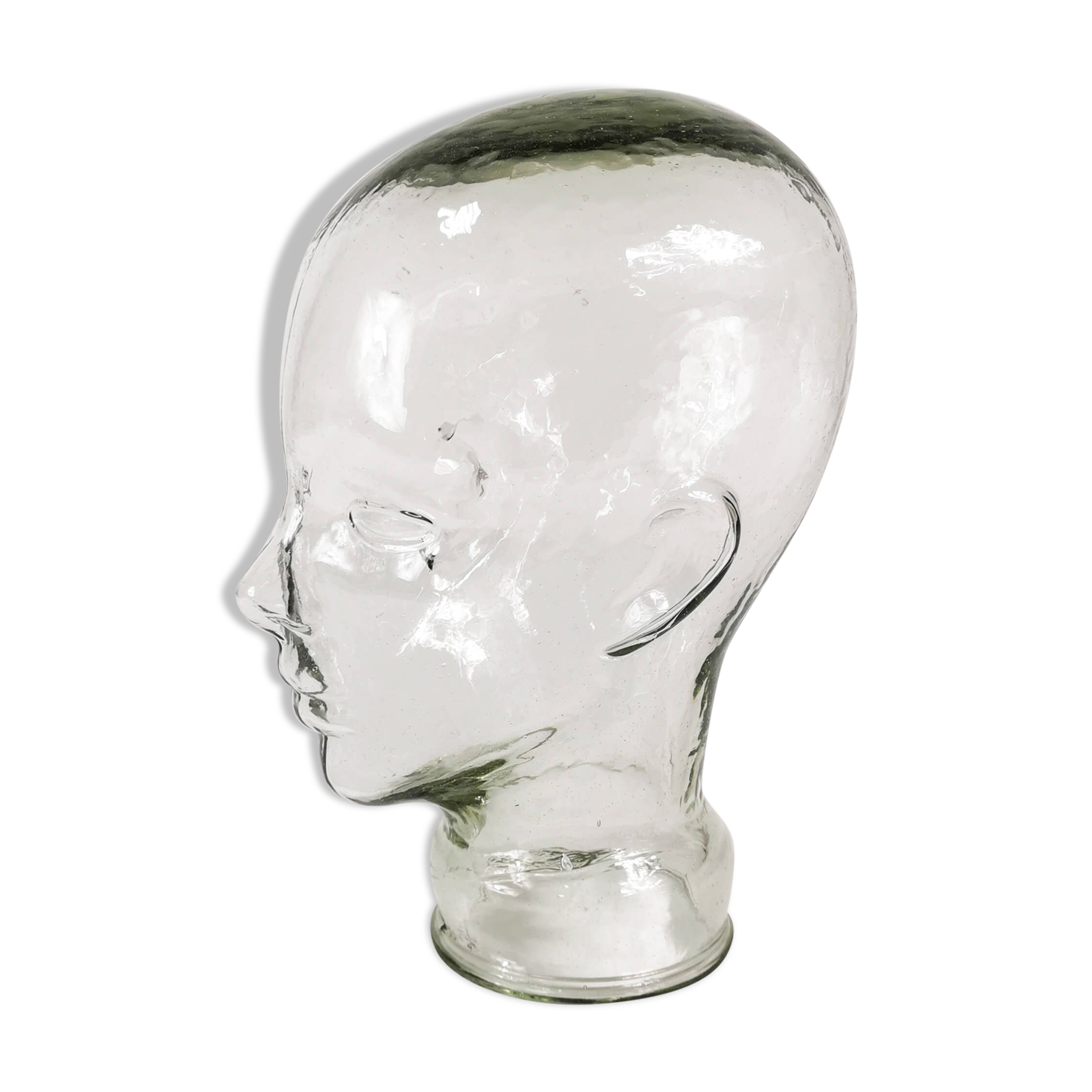 Modernist glass head, Germany, 1970s