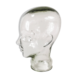 Modernist glass head, Germany, 1970s