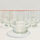 5 verres de cantine en verre