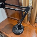 Vintage articulated black lamp