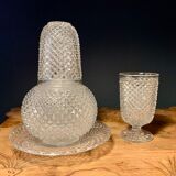 Old night service crystal Baccarat late nineteenth