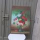Large painting of a bouquet of flowers 91.5 x 60.5