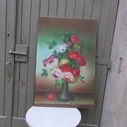 Grand tableau bouquet de fleurs  91,5 x 60,5