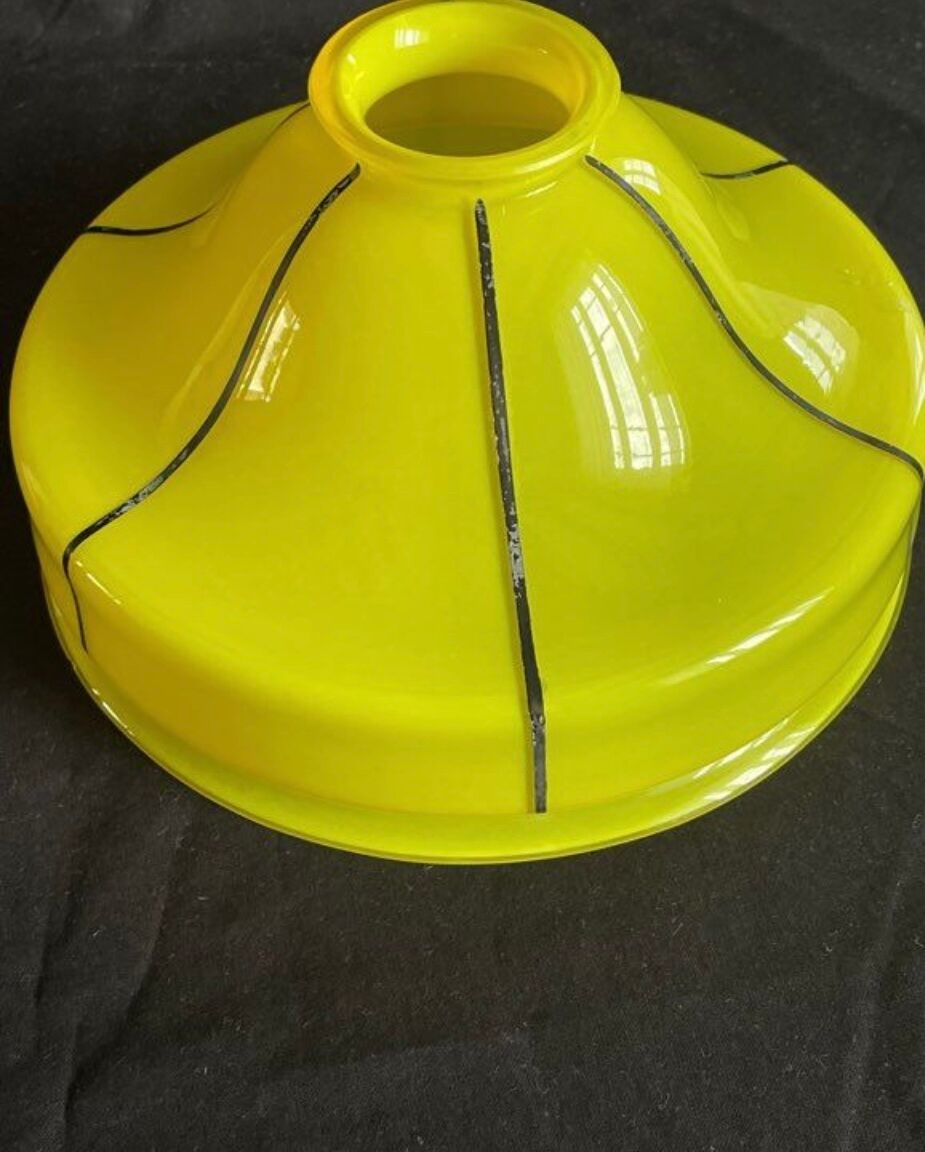 Hanging lamp, Murano yellow, lemon, 1960