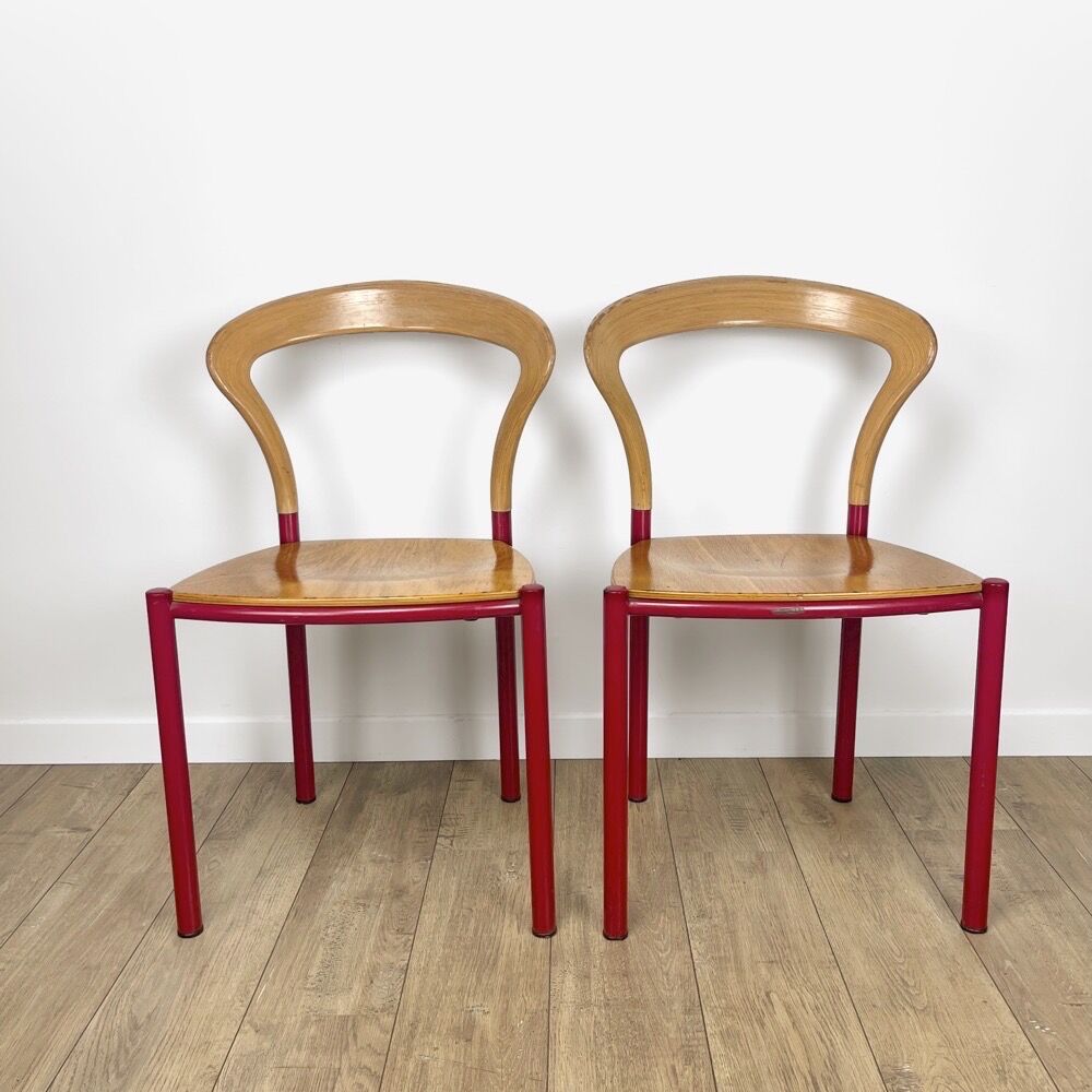 Pair of Lotus chairs by Hartmut Lohmeyer for Kusch+Co