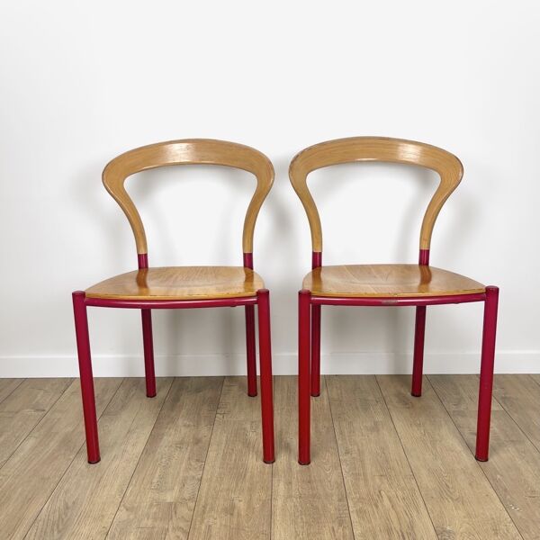 Paire de chaises Lotus de Hartmut Lohmeyer pour Kusch+Co