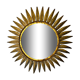 Applique soleil par Ferro Arte, métal et feuille d'or, espagne, 1960