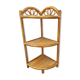 Rattan corner shelf