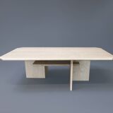 Vintage travertine coffee table, 1970s