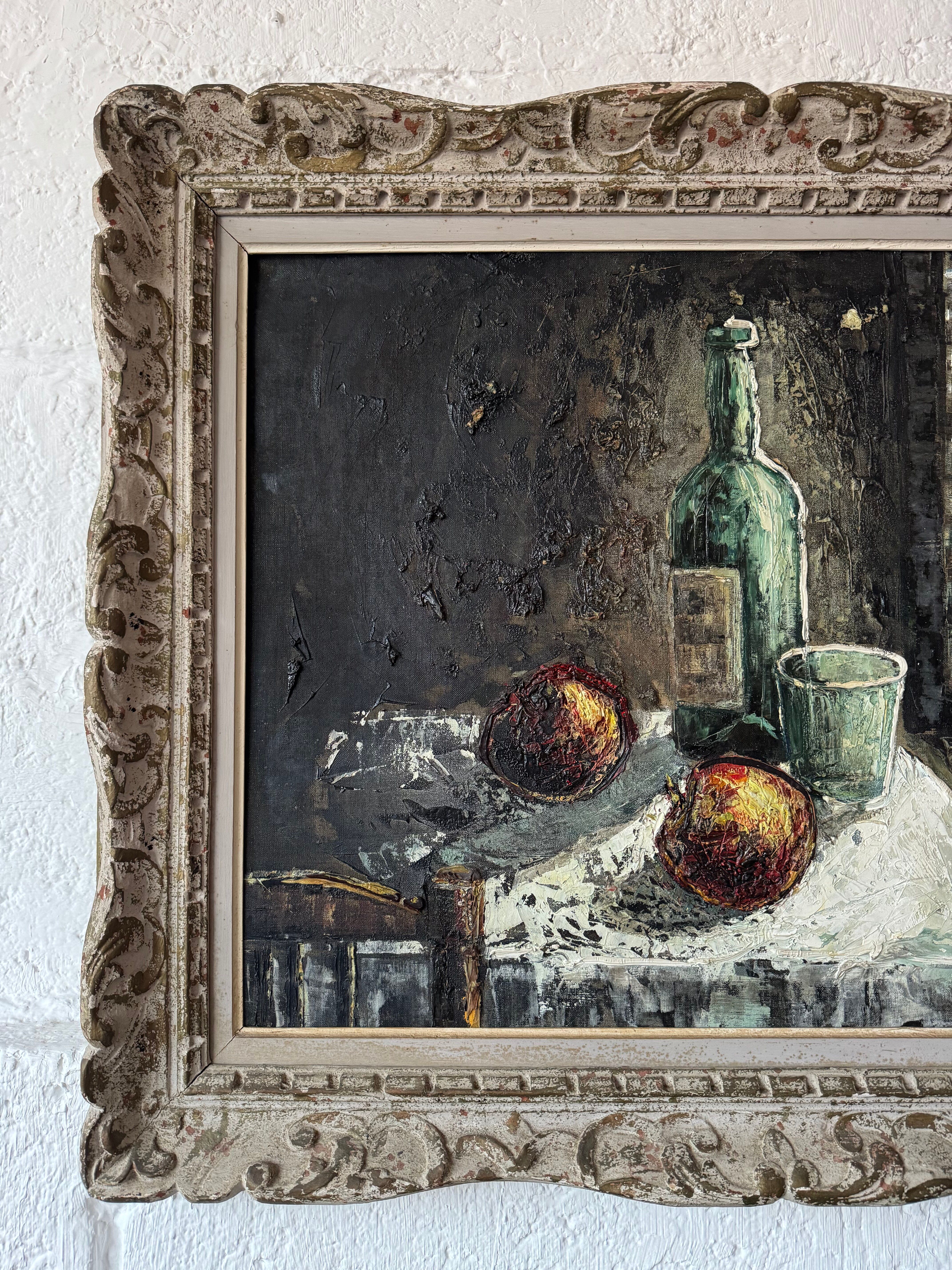 Still life tableau in Expressionist style from the 1960s.