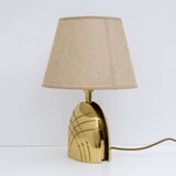 Paire de lampes de table italiennes modernes en laiton du milieu du siècle, années 1970