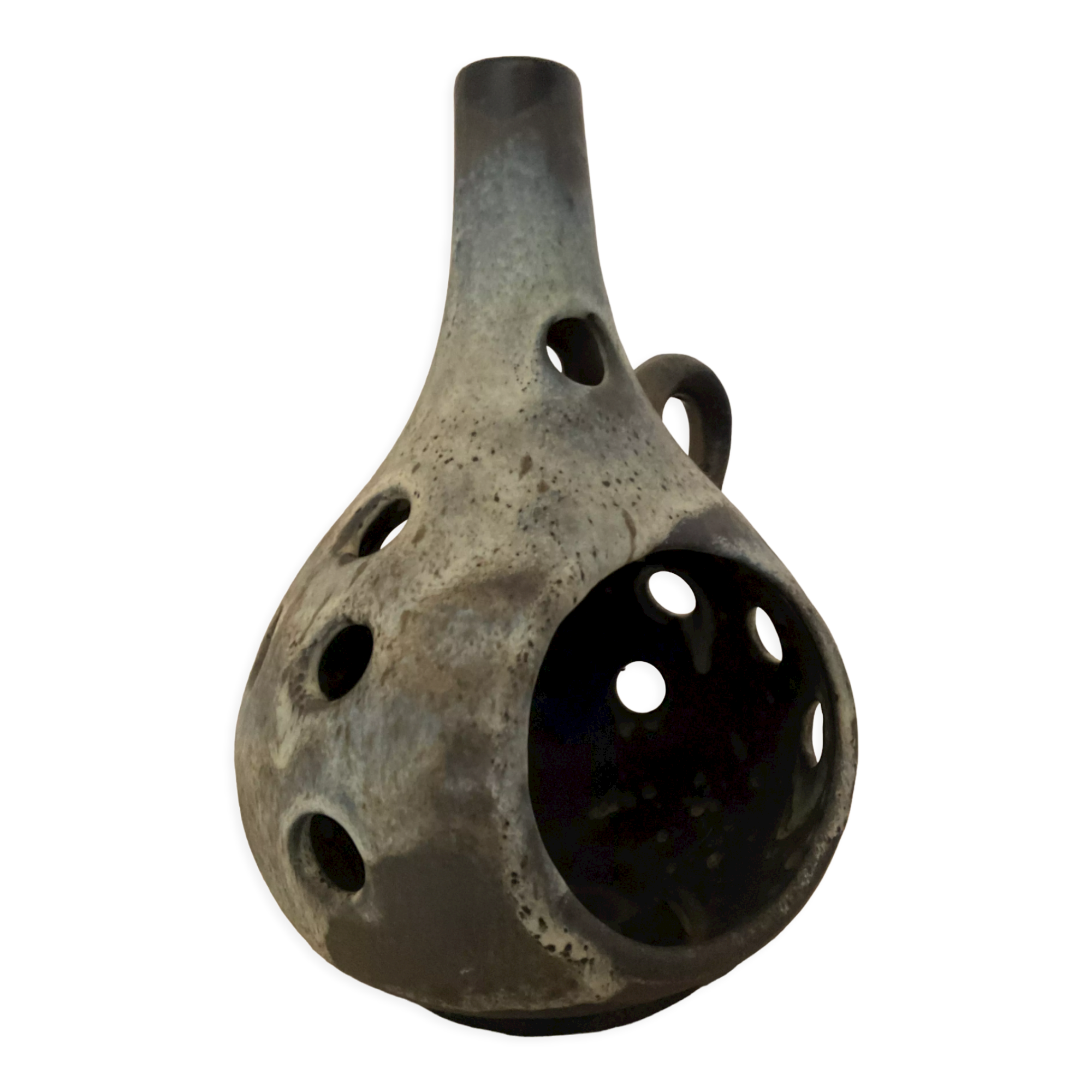 Ceramic lantern candle holder from the 60s