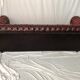 English 20th century leather Chesterfield sofa 4 seater oxblood red