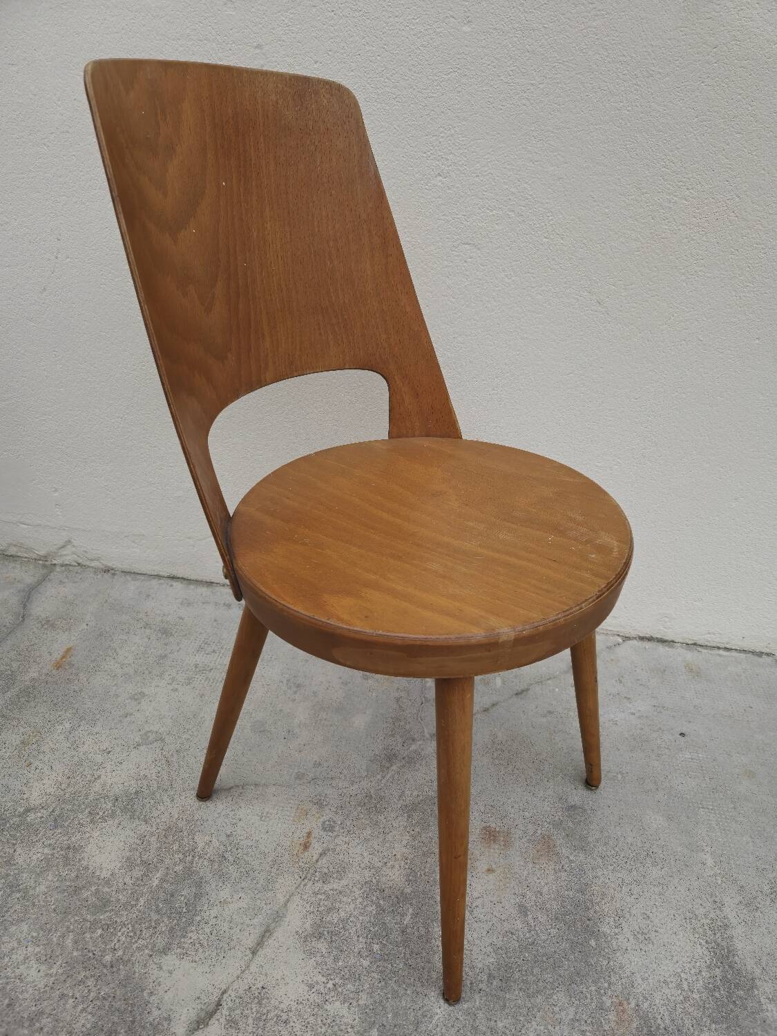 Baumann chair, "Mondor" model, vintage bistro, 1950s