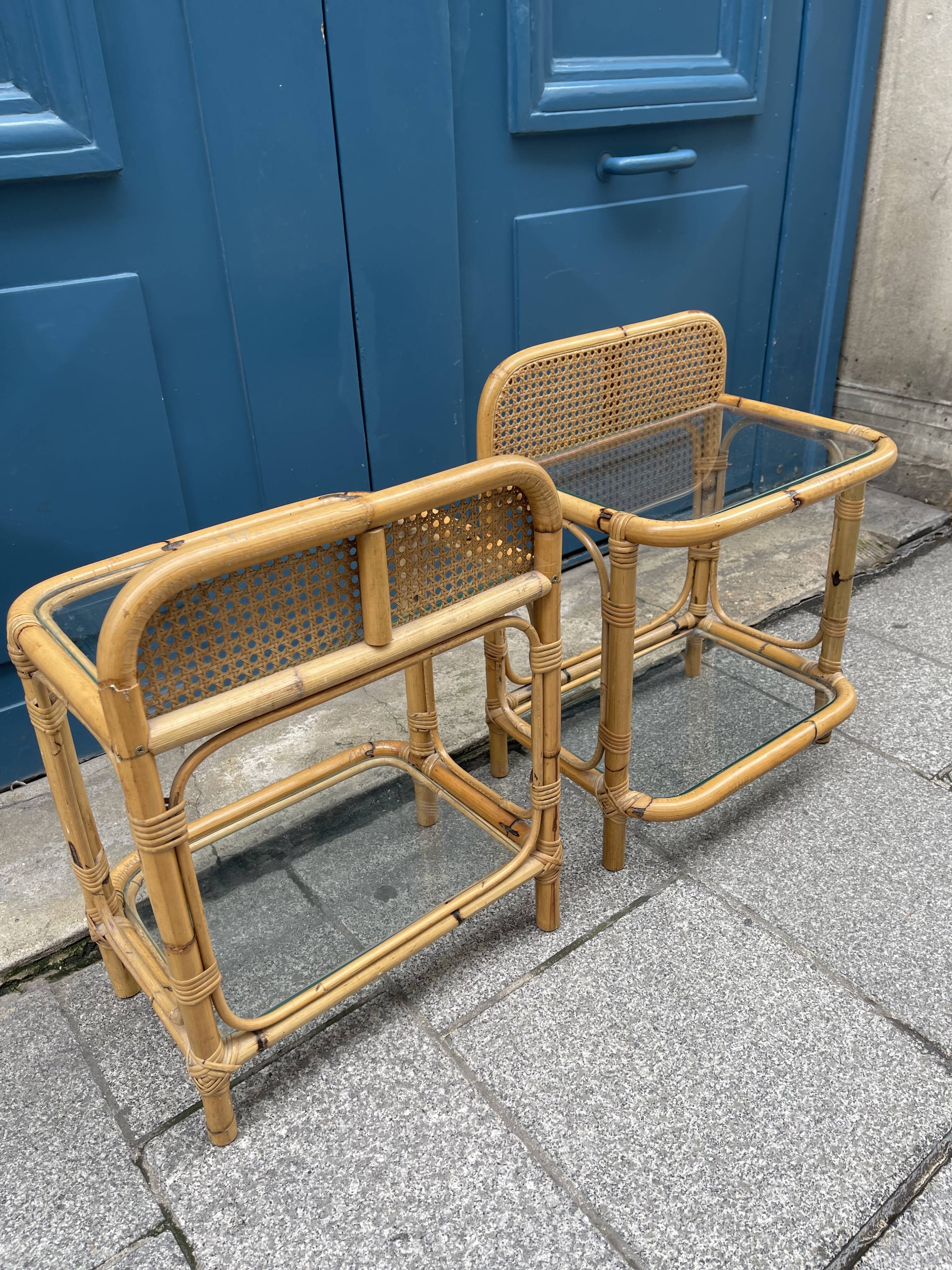 Paire de chevets vintage