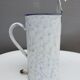 Pot washbasin wall mounted sheet metal enamelled